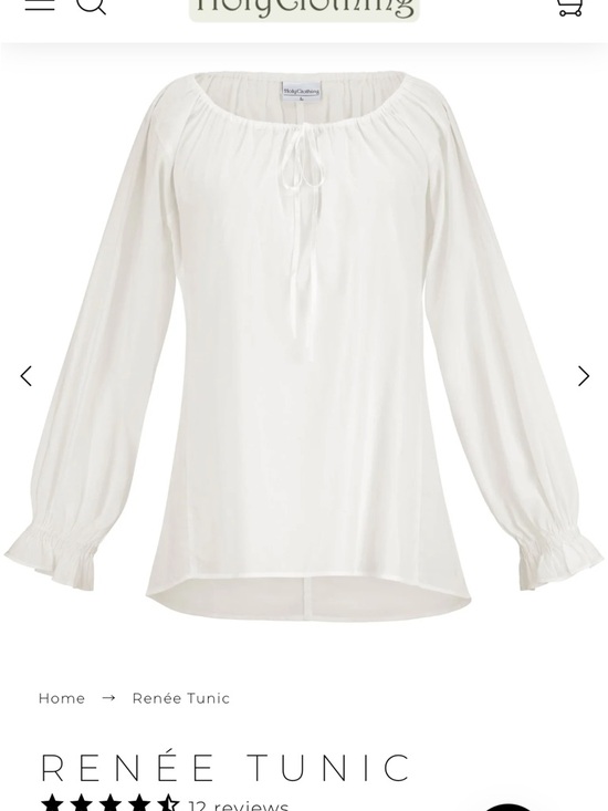 Tops - Holy Clothing Boho Peasant Blouse - White- NEW WITH TAGS